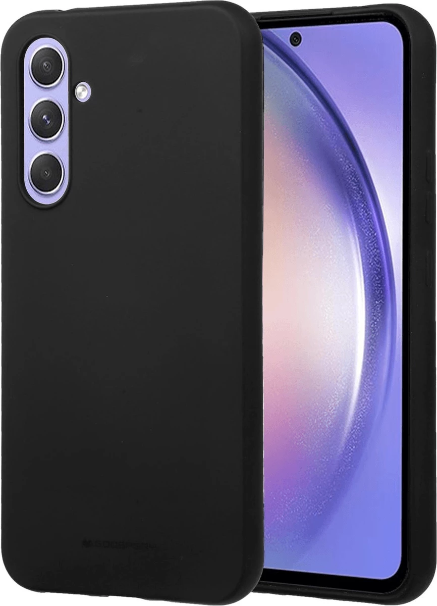 Mbështjellës silikoni Goospery Soft Feeling për Samsung Galaxy A35, i zi