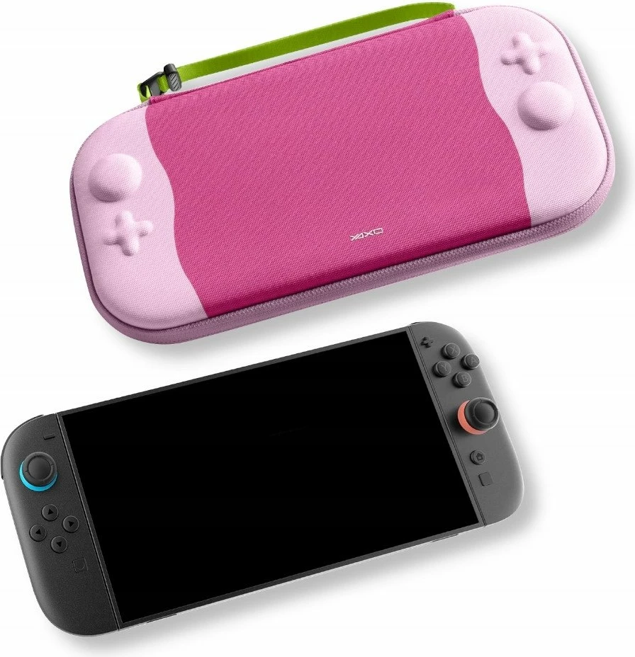 Kasë mbrojtëse Yaxo Tahoe Cool Edition për Nintendo Switch/Switch 2, Litchi Pink