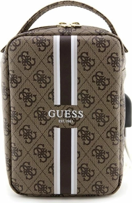 Çantë organizer Guess GUHBP4RPSW, kafe, 4G Printed Stripes [Ngjyra: Kafe]