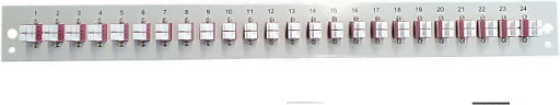 Panel frontal EFB Elektronik, 24x LC Duplex OM3, 1U, gri