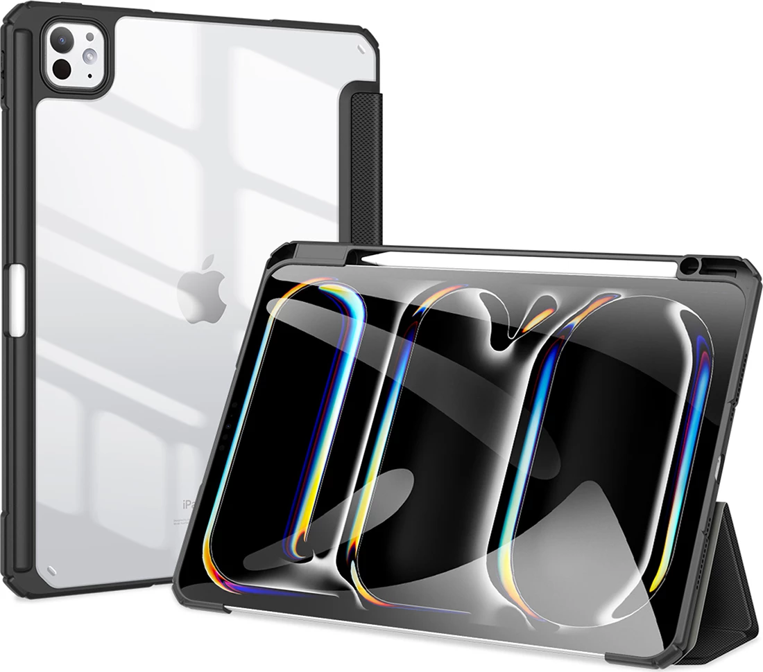 Mbështjellës Dux Ducis Toby për iPad Pro 11" (2024), me qëndrim, i zi