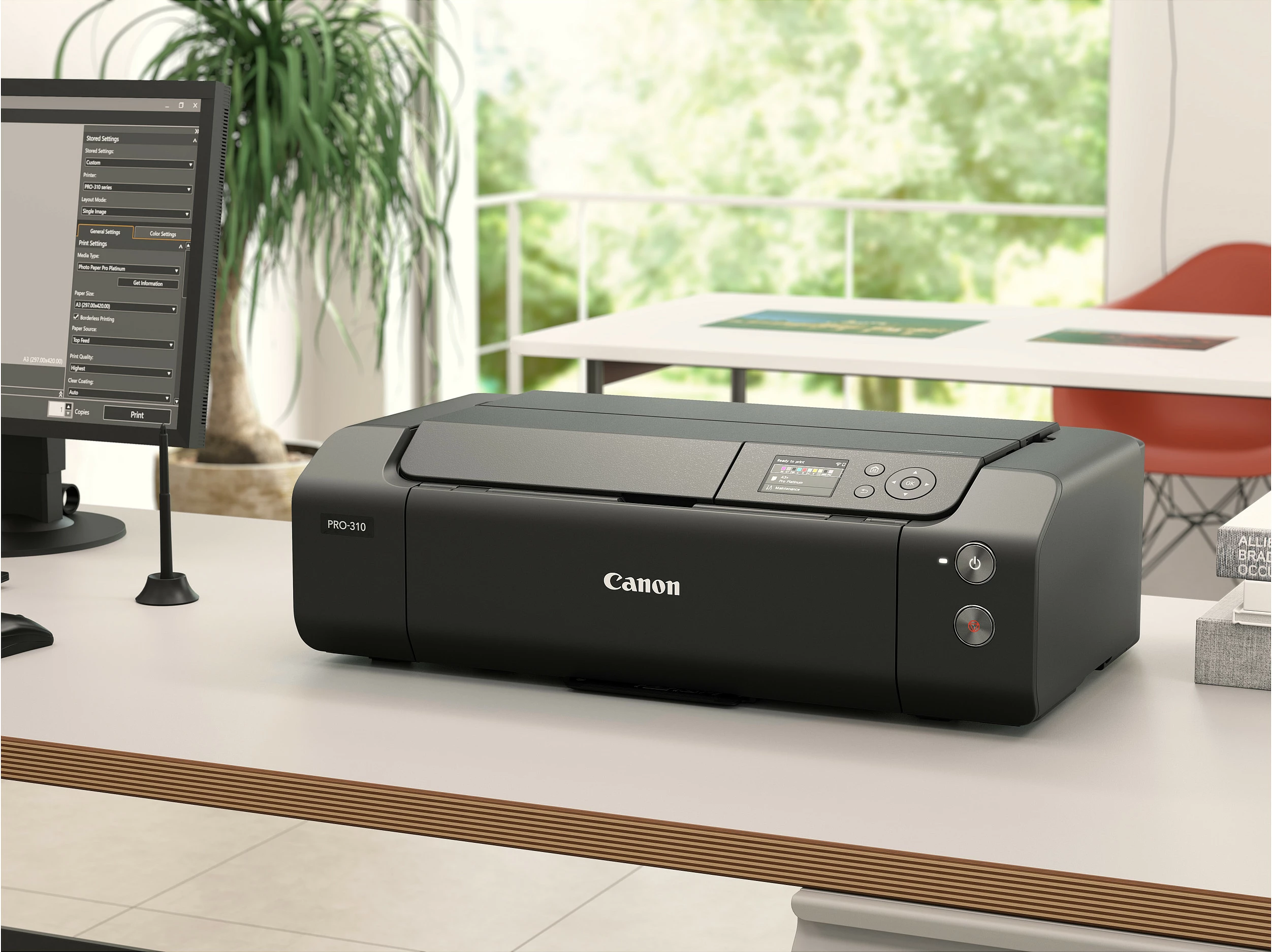 Printer Canon imagePROGRAF PRO-310, A3+, 4800x2400 DPI, 10 kartrixha, i zi