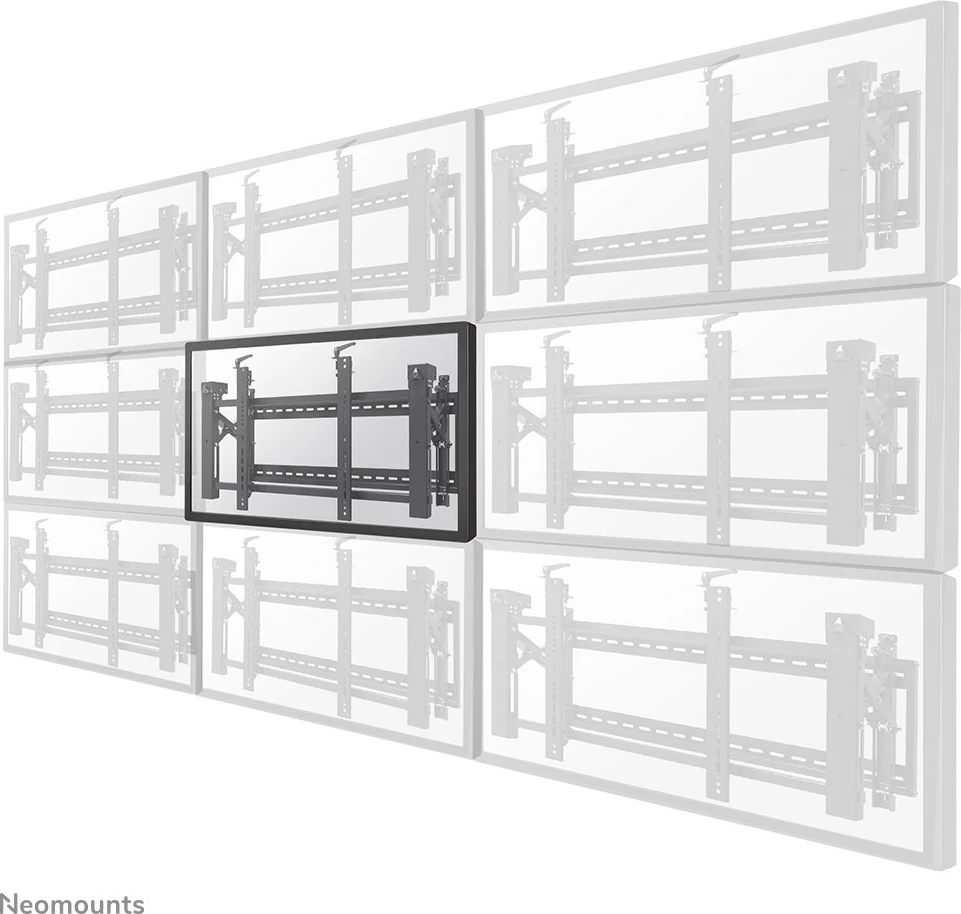 Mbajtës muri për videowall Newstar LED-VW2000BLACK, 32-75 inç, pop-out, 70 kg, i zi