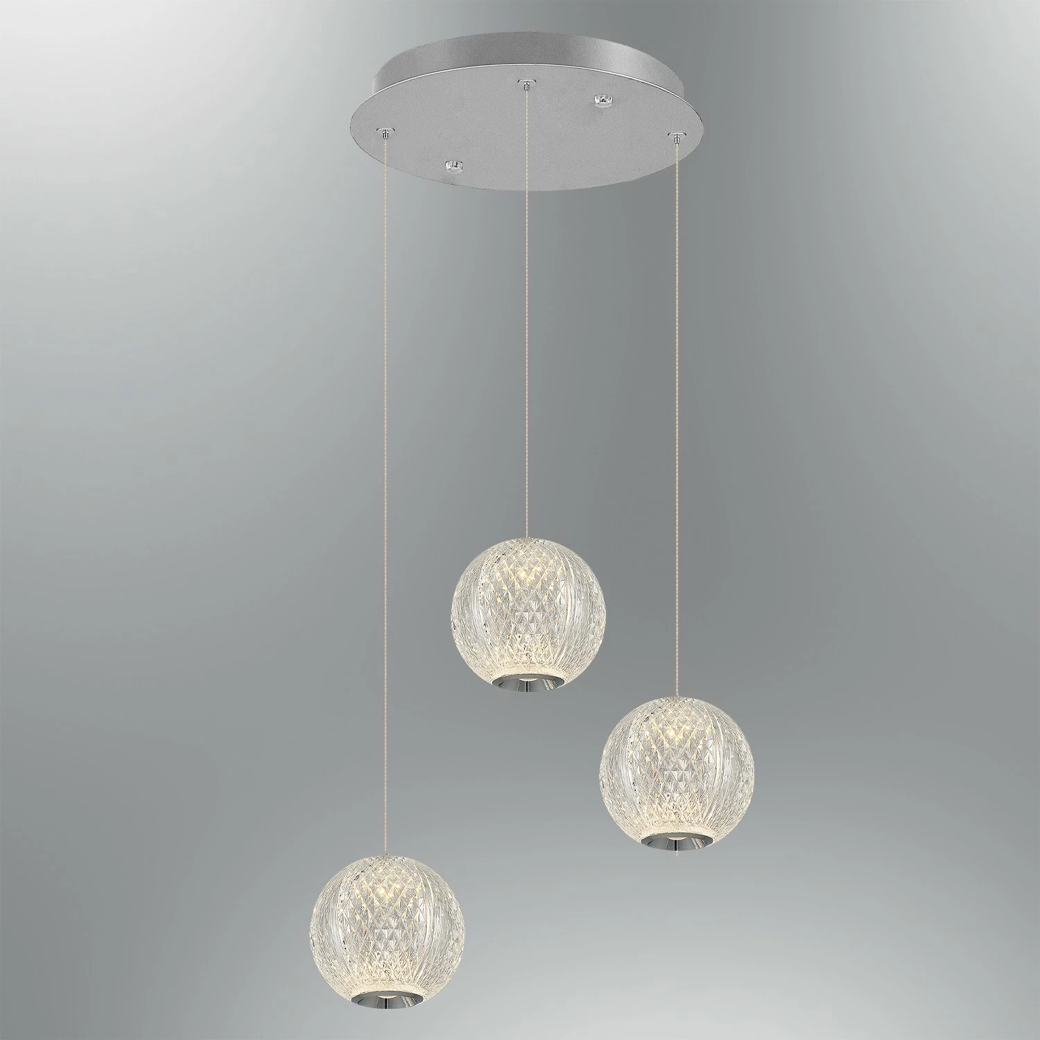Llambë tavani orientale, krom, Opviq L1379