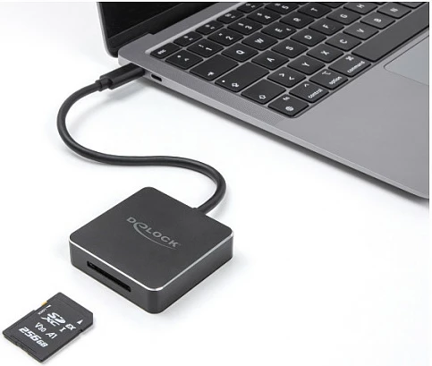 Lexues kartelash DeLOCK 91019 USB-C, SD/SDHC/SDXC/SD Express, 10Gbps, i zi