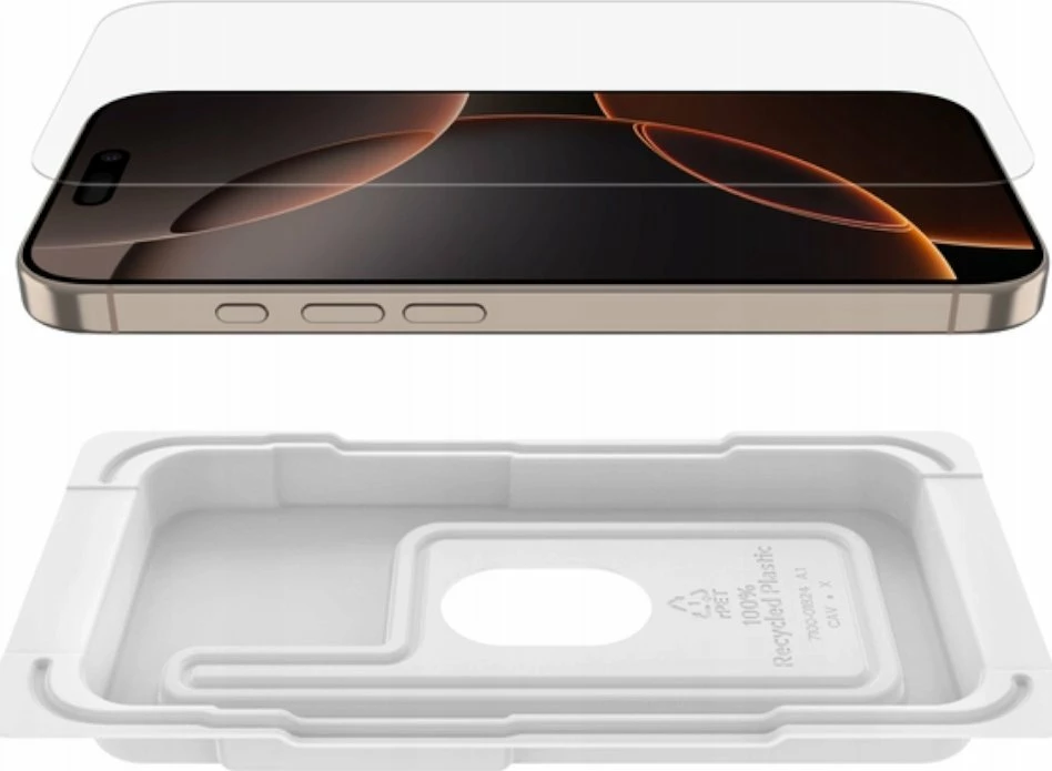 Xham mbrojtës Belkin ScreenForce InvisiGlass për iPhone 16 Pro, 9H, 0.29 mm, 1 copë