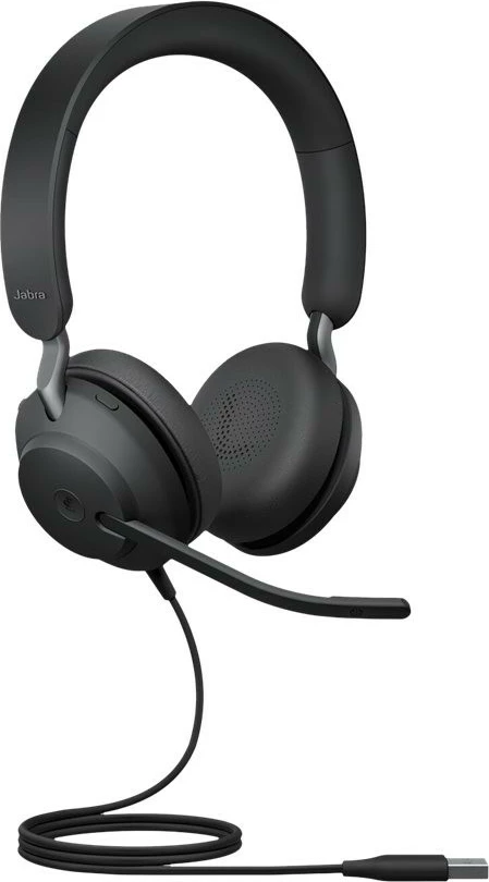 Kufje Jabra Evolve2 40 SE MS Stereo – USB-C, të Zeza