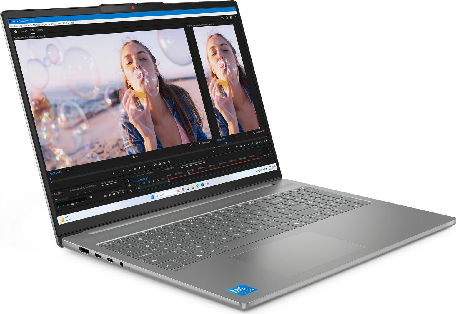 Laptop Lenovo IdeaPad Slim 5 16IMH10, Core Ultra 5 135H, 24GB RAM, 1TB SSD, 16" 1920x1200, Windows 11 Home, Luna Grey