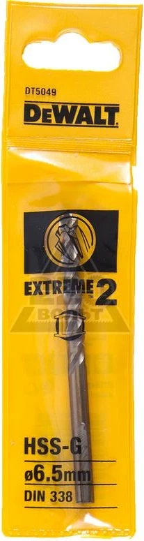Sveder DeWalt DT5049 HSS-G Extreme2 6.5x101mm (DIN 338)