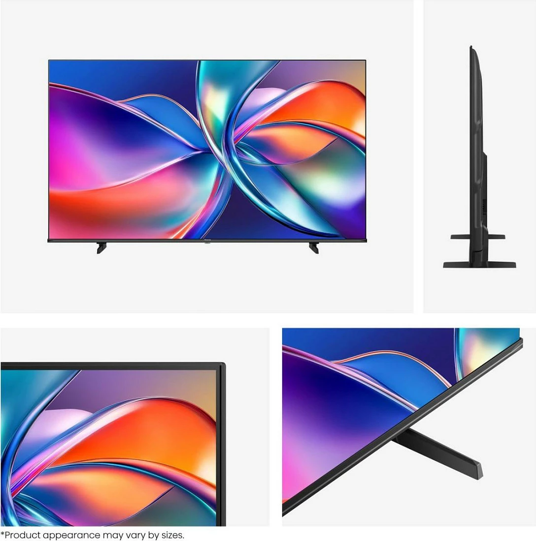 Televizor Smart Hisense 43E77Q, 43", 4K UHD, QLED, Wi‑Fi, i zi