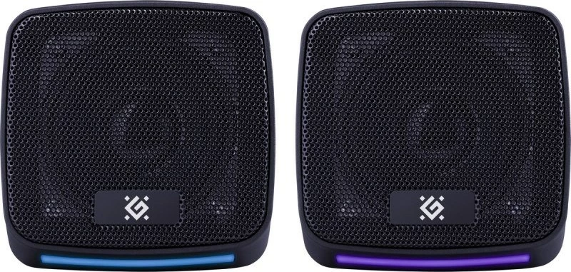 Altoparlantë Defender J3 2.0, 6W, LED, USB, të zi