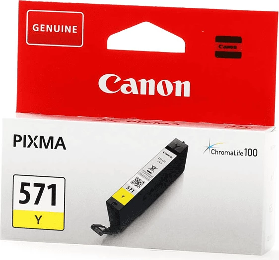 Fishek boje, Canon, CLI-571Y (0388C001), 6.5 ml, standard, verdhë