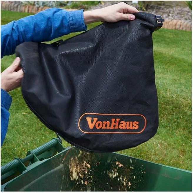 Fryrës gjetheje elektrik 3-në-1 VONHAUS 2500105, 3000W, qese 35L, gri/zezë/portokalli