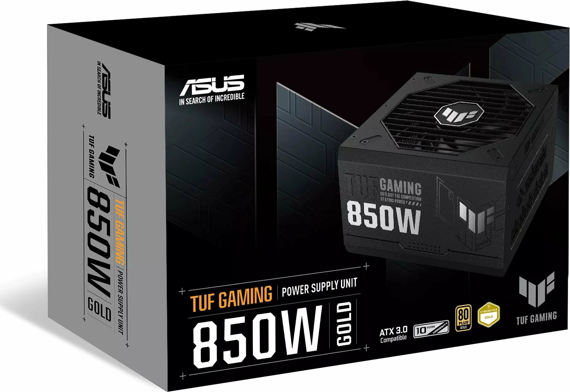 Furnizues energjie (PSU) Asus TUF Gaming 850W Gold 80 Plus Gold, Fully Modular, ATX 3.1, PCIe 5.0 16-pin, i zi
