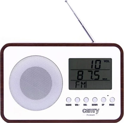 Radio Camry CR1153 portative dixhitale e zezë, e bardhë