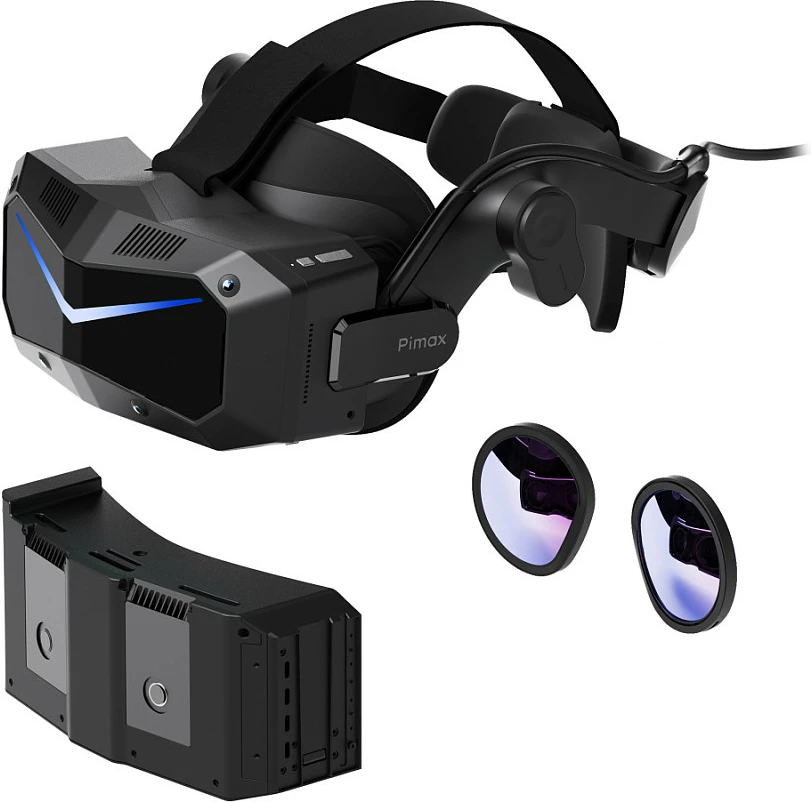 Syze VR Pimax PVH00010206, FOV 140°, 90Hz, Eye Tracking, të zeza