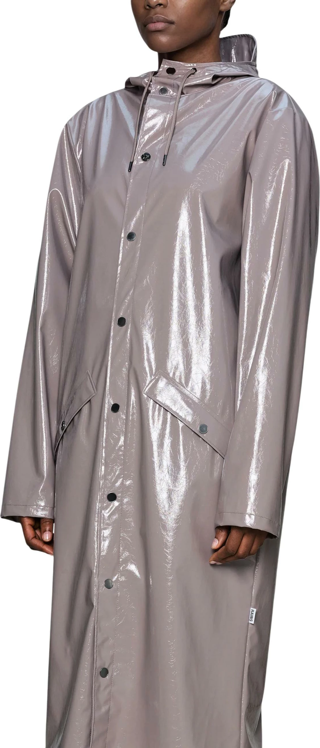Jakne shiu Rains Longer Jacket W3 për meshkuj, vjollcë/taup [Madhësia: XS]