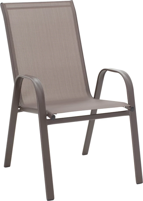 Tavolinë me karrige, 5 pjesë, Valor-Calan,, metal, ngjyrë kafe, 110x60x70cm