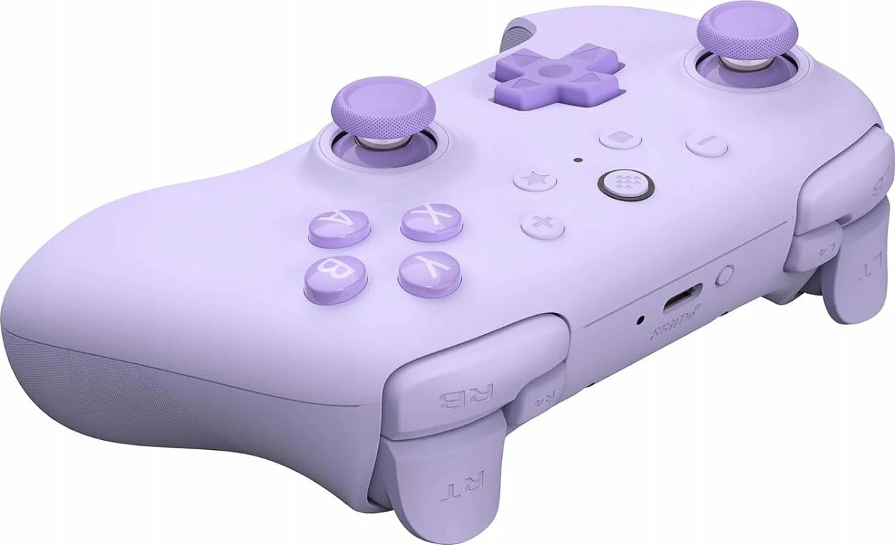Gamepad 8BitDo Ultimate 2C Wireless për PC/Android, Hall Effect, 14 butona, 2.4GHz + USB-C, Vjollcë, set me dongle + kabllo