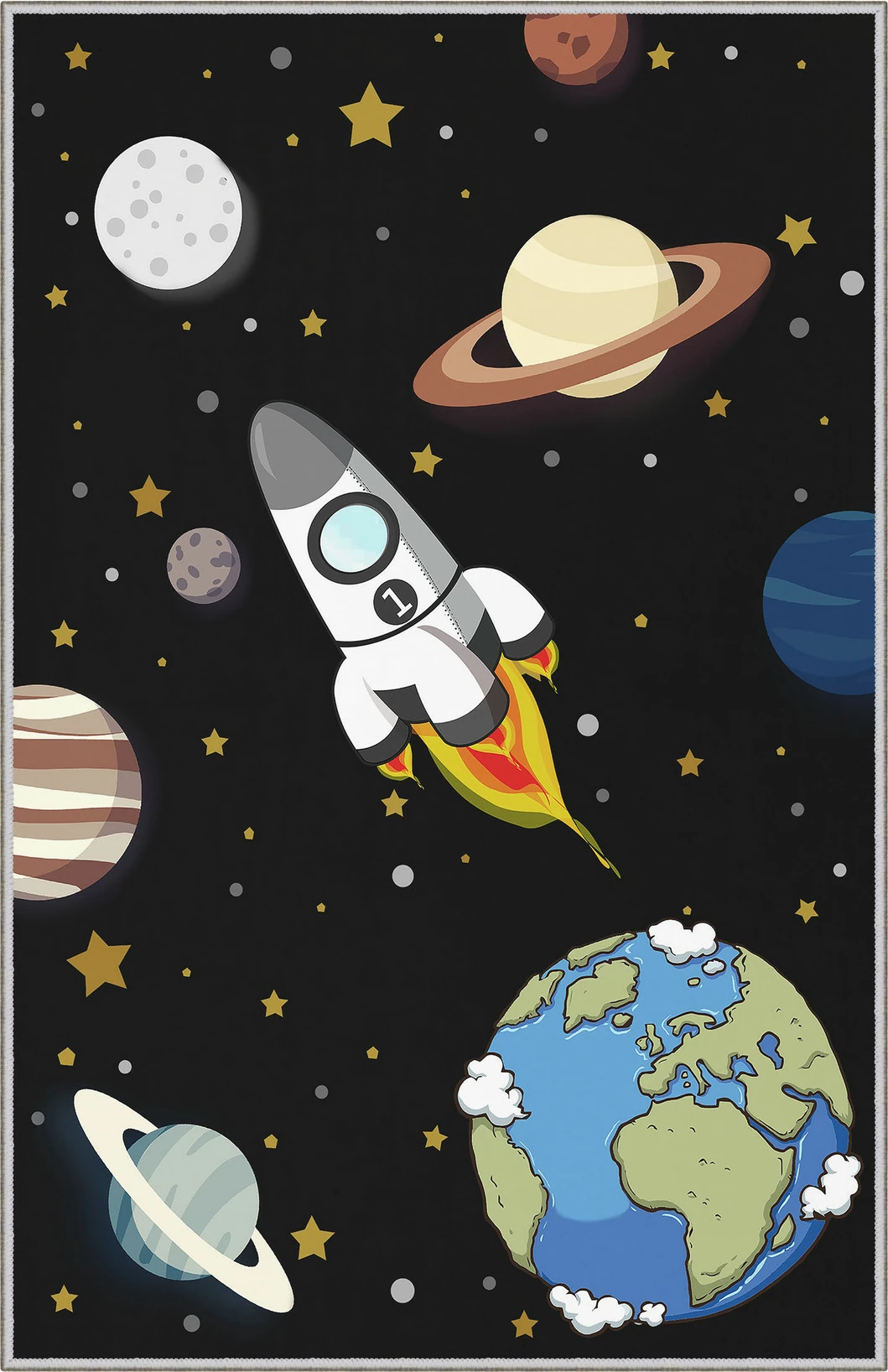 Qilim multikolor për fëmijë, 50x80cm, Conceptum Hypnose, WOOKECE049