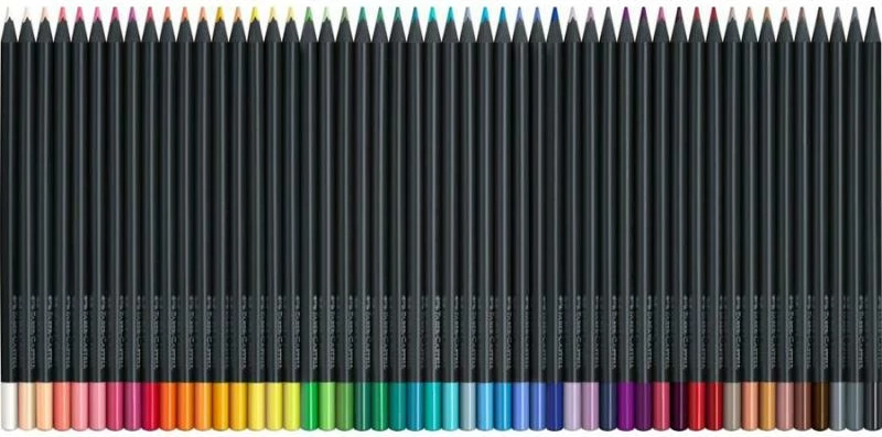 Set lapsa me ngjyra Faber-Castell FC-116450 (FC116450) 50 copë, zi