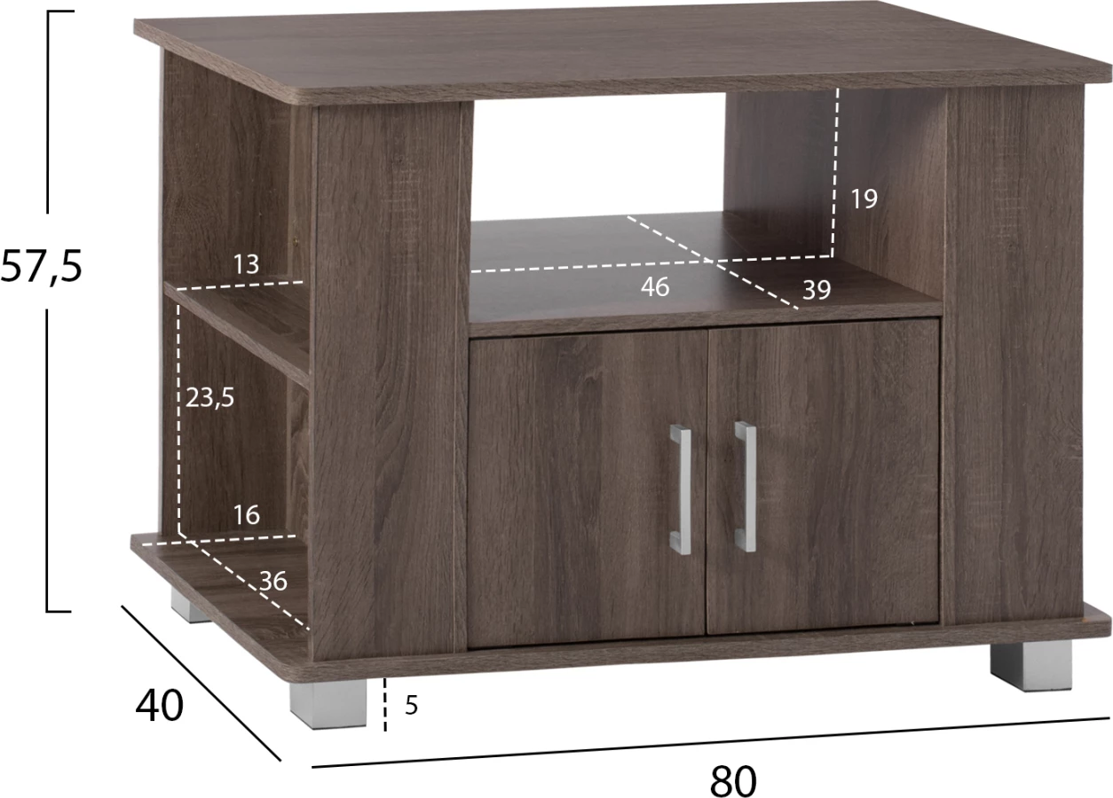 Mbajtës TV ngjyrë arre 80x40x57.5 FH2404.01