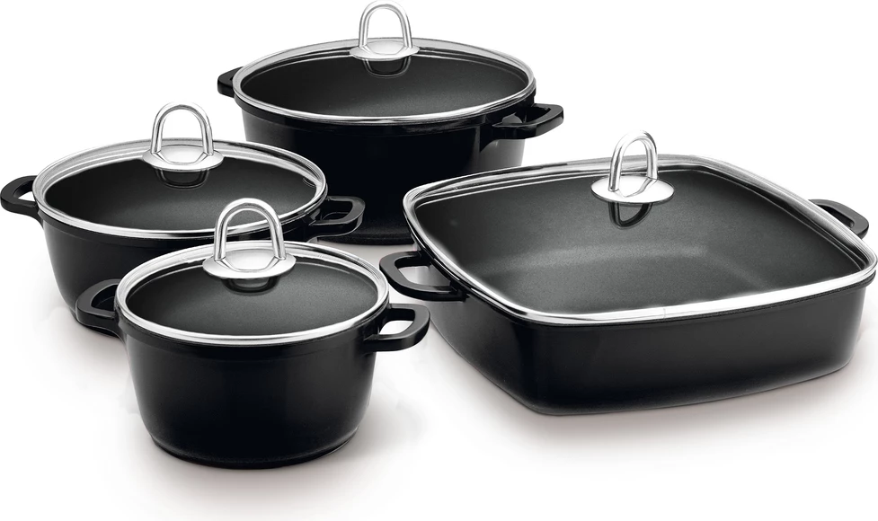 Set tenxhere Lamart LT1168, 8 pjesë, të zeza