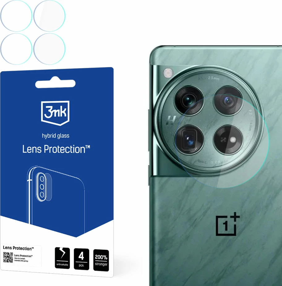 Mbrojtës xhami për kamerë 3mk Protection Lens Protection, për OnePlus 12, 4 copë