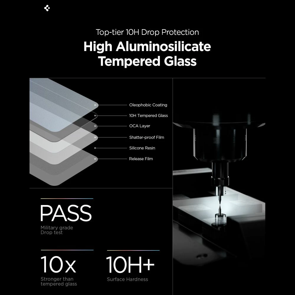 Xham i kalitur mbrojtës ekrani Spigen Glas.tR EZ Fit Pro HD për Samsung Galaxy S26, 9H, set 2 copë