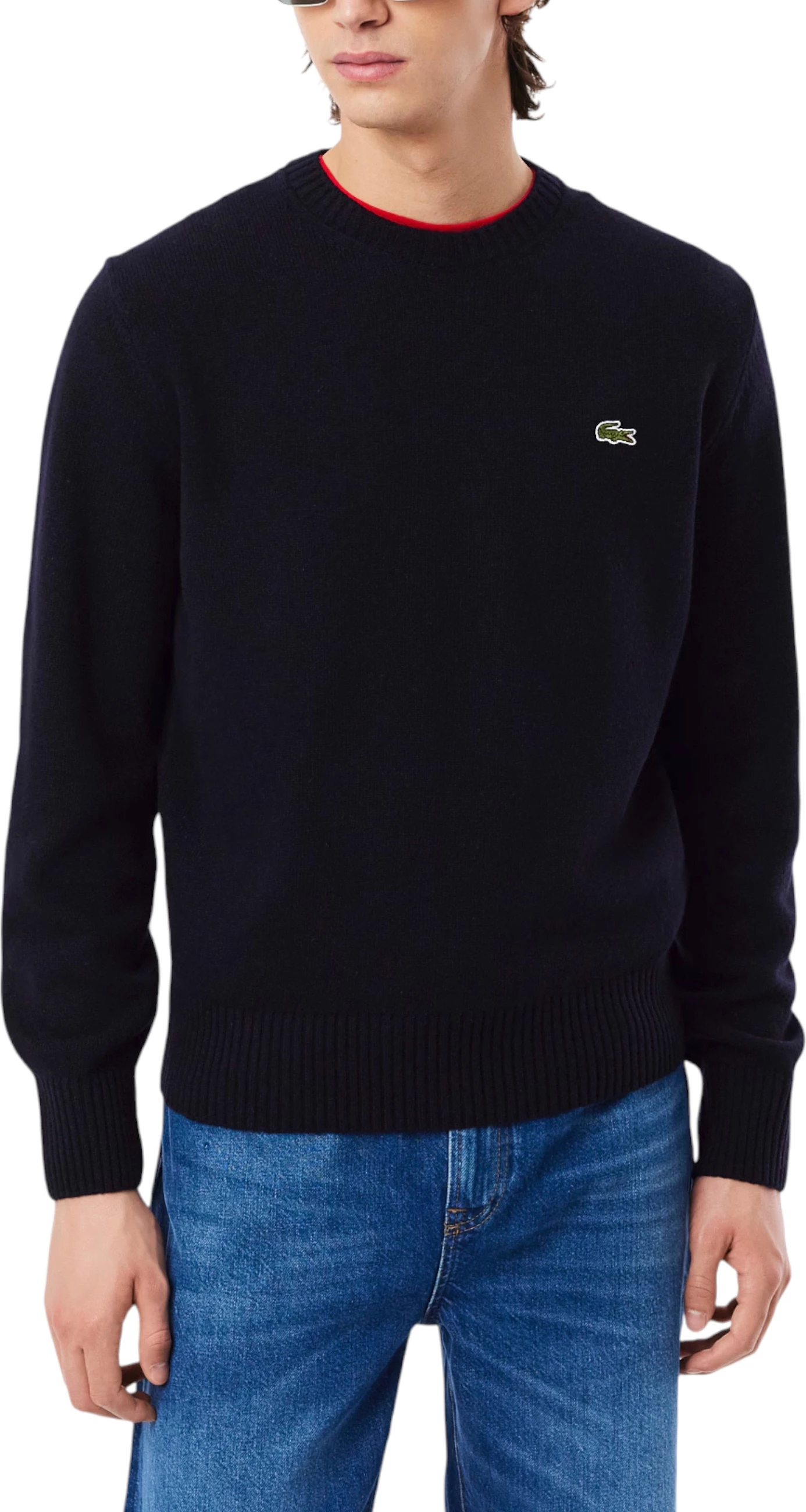 Xhemper për meshkuj Lacoste AH2916-00, kaltër e errët