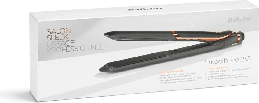 Hekur drejtimi flokësh Babyliss ST394E, 42 W, i zi