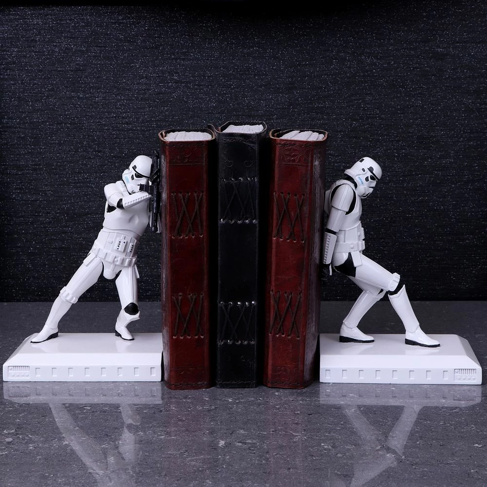 Mbajtëse librash NEMESIS NOW Stormtrooper 18.5 cm, set 2 copë, bardhë/zi