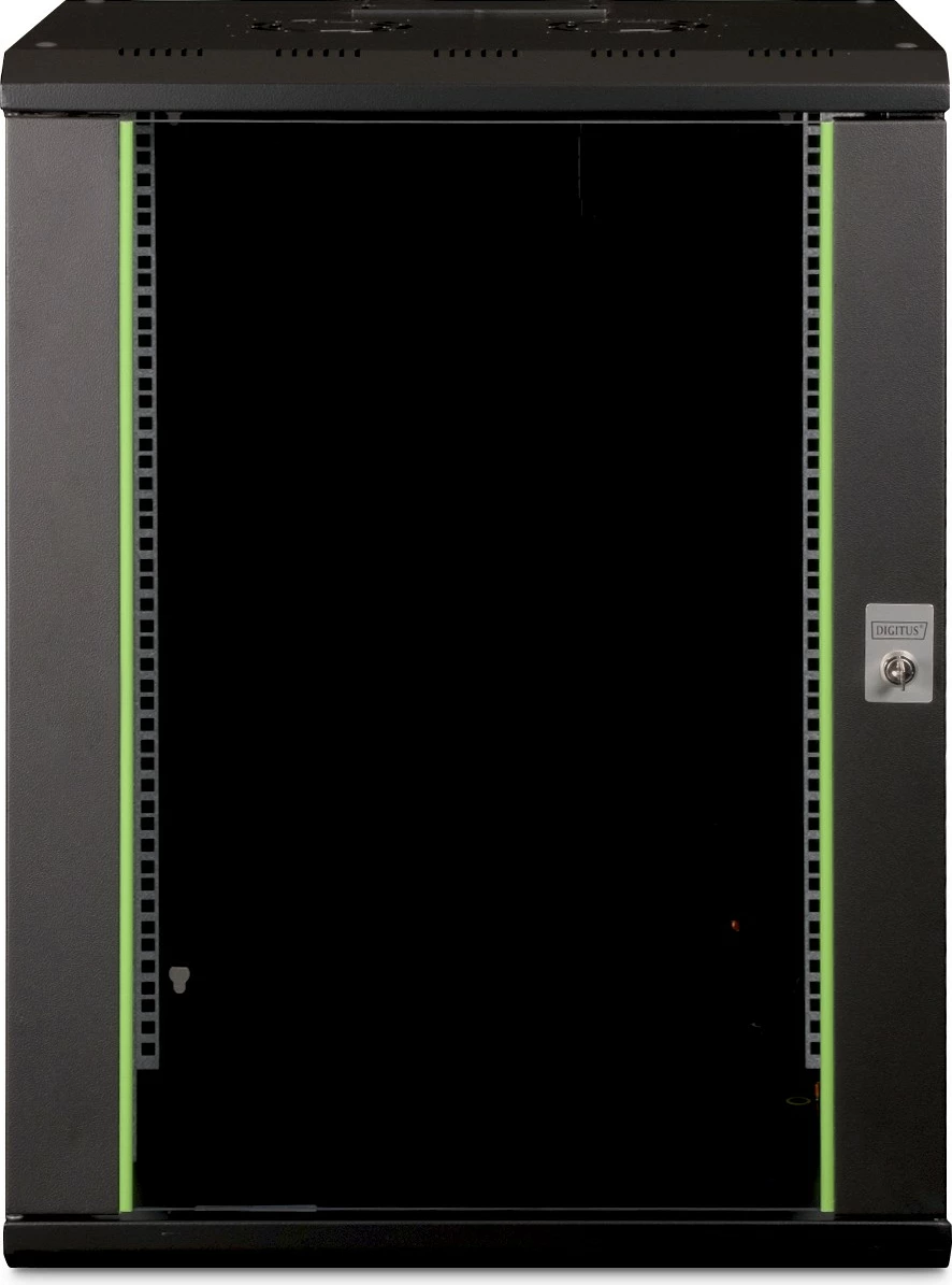Kasë muri rrjeti Digitus Unique 16HE 820x600x450mm, e zezë