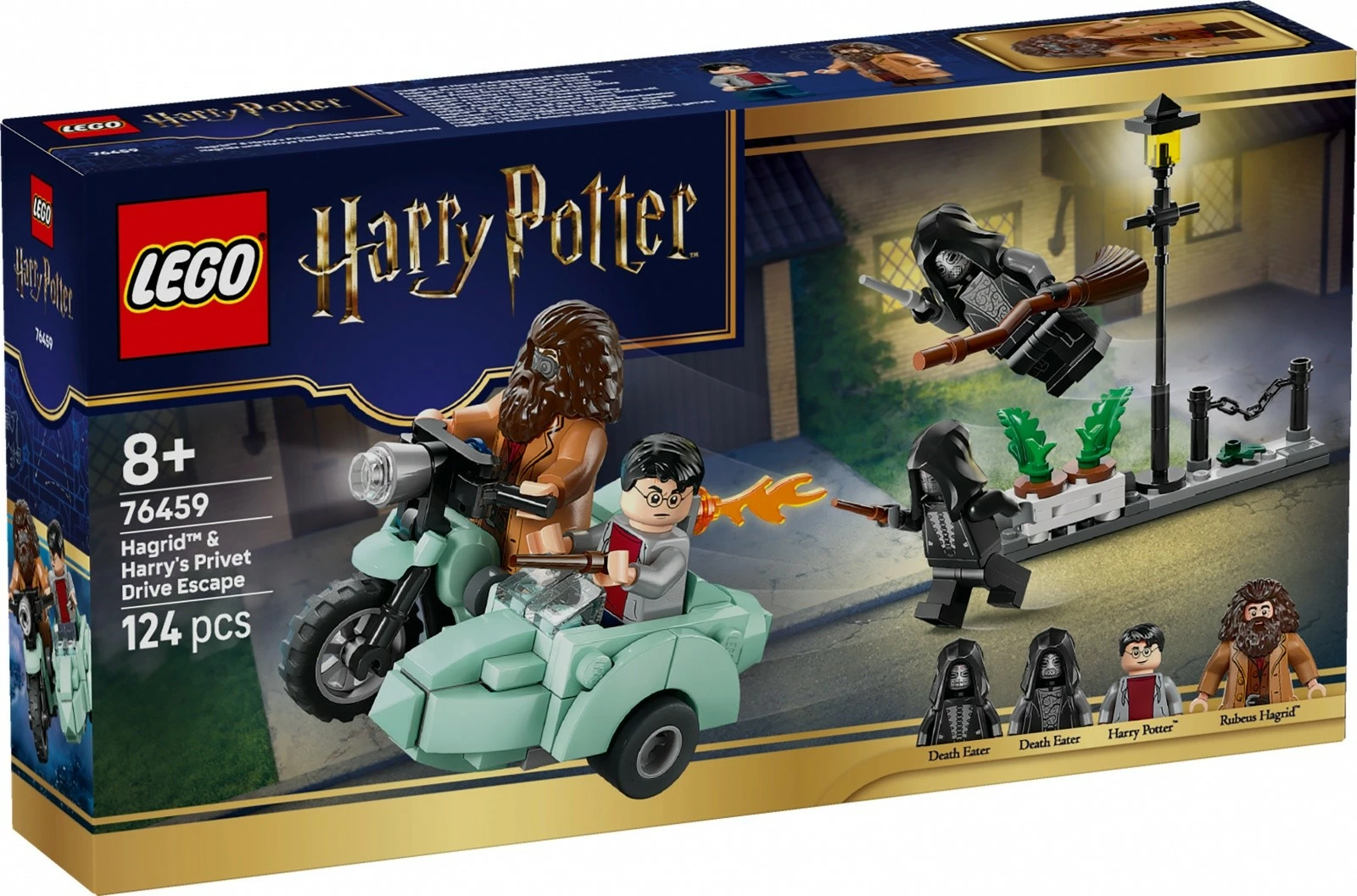 Set LEGO Harry Potter 76459, Hagrid & Harry arratisje nga Privet Drive, 124 pjesë, për moshat 8+