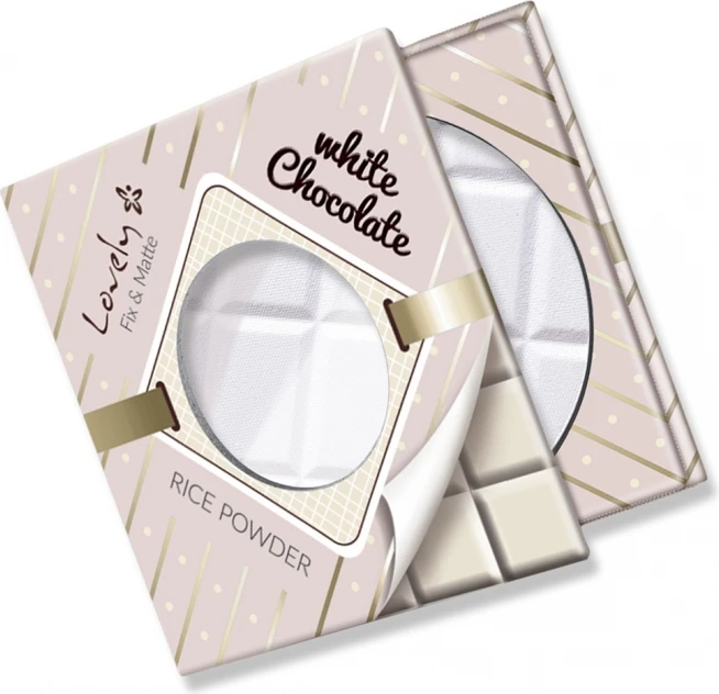 Pluhur për fytyrë Lovely White Chocolate Rice Powder transparent 9g