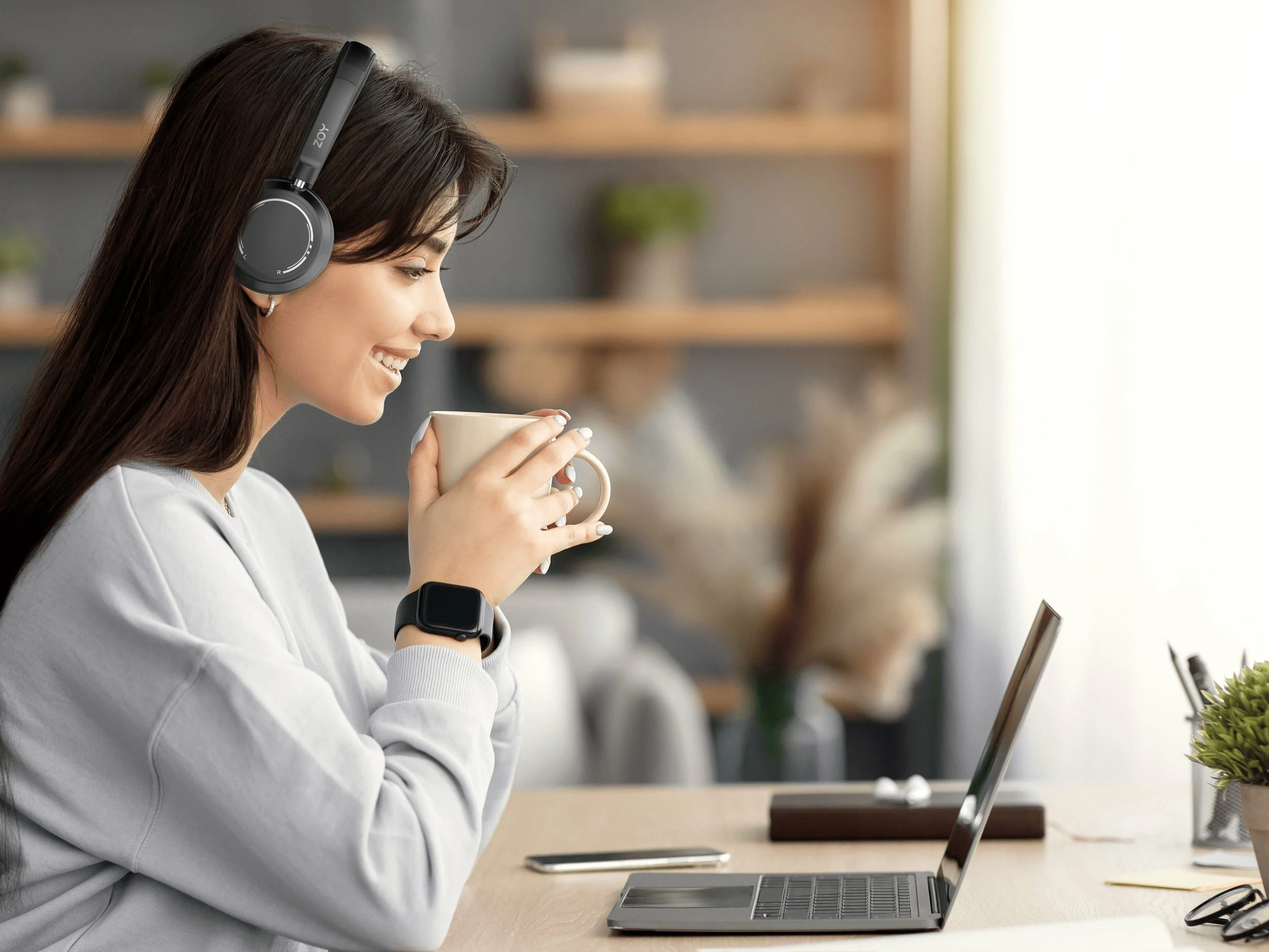 Kufje me mikrofon ZOY ZHS40, me kabllo 3.5mm + USB, driver 40mm, kontroll volum, zezë