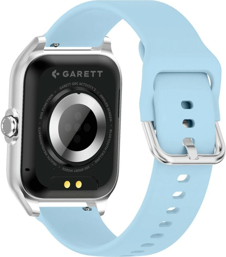 Smartwatch Garett GRC Activity 2, AMOLED 1.77", Bluetooth, Argjendtë, me rrip rezervë
