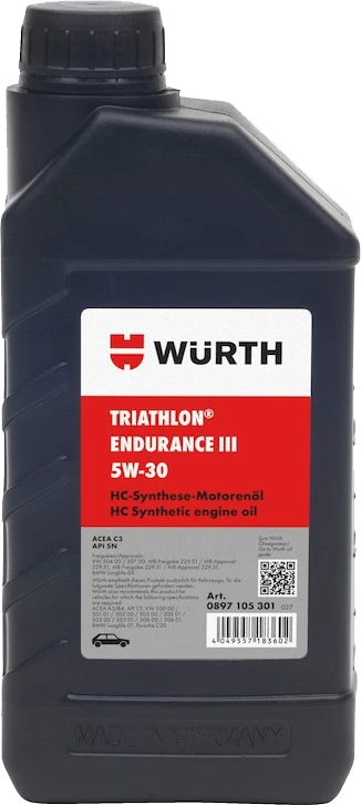 Vaj për motor Würth TRIATHLON, 5W30, 1L