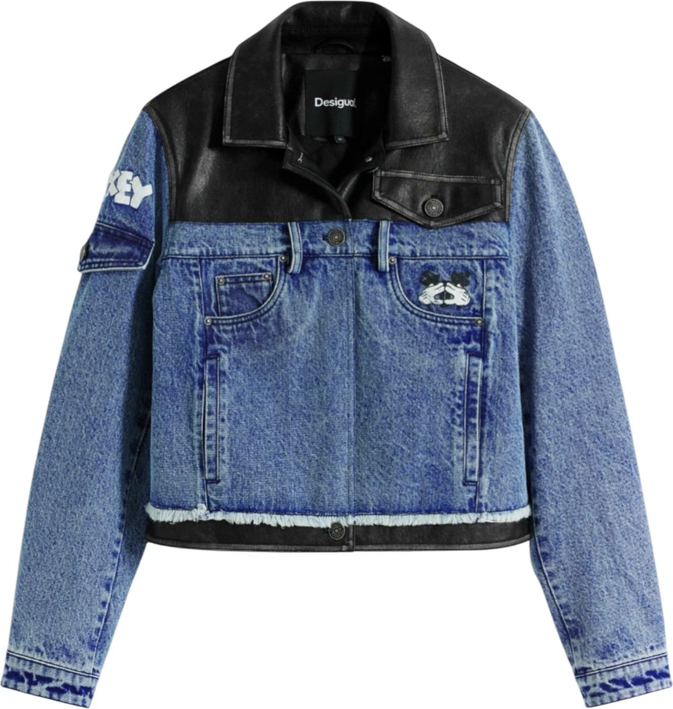 Jakne për femra Desigual CHAQ_CONSTRAS 25WWED16, denim [Madhësia: L]