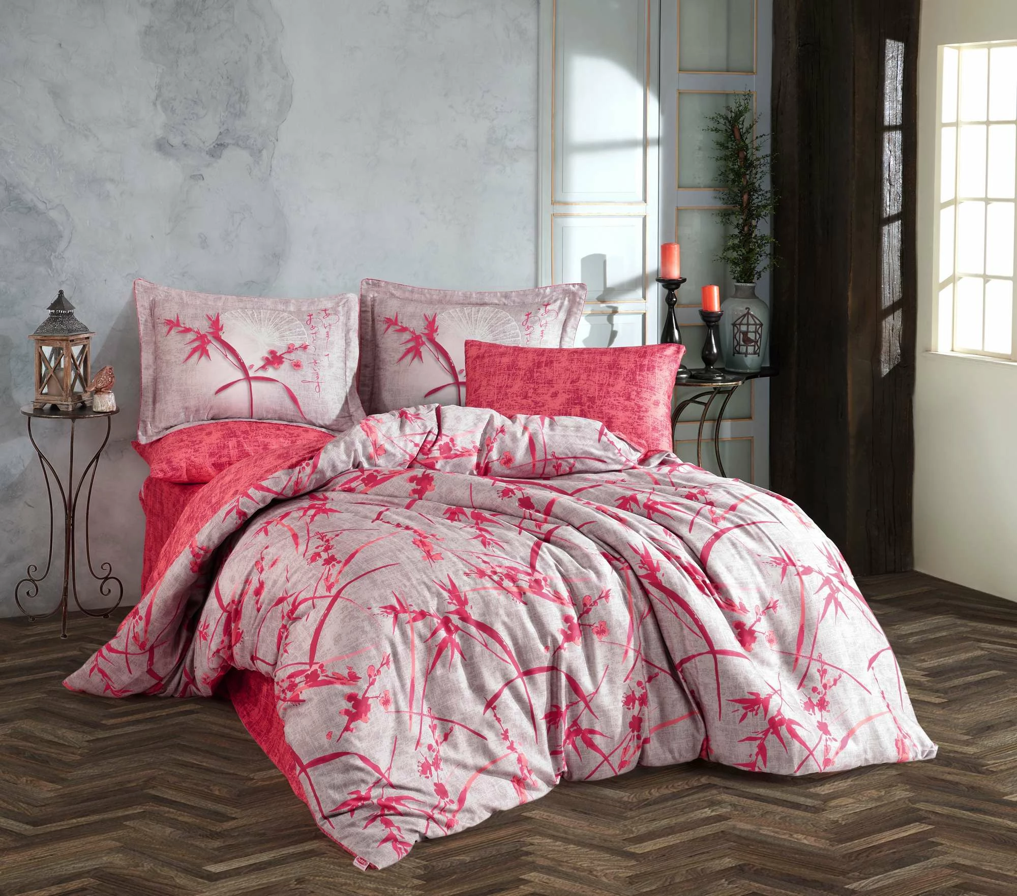 Set mbulesë për jorgan dopio Tencel Satin, ngjyrë jasemini, L'essentiel