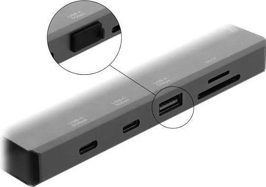 Kapak mbrojtës pluhuri DeLOCK për port USB Type-A, silikon, 10 copë, i zi
