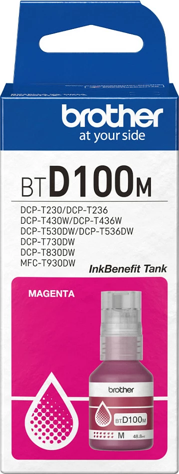 Bojë printeri Brother BTD100M, 48.8 ml, Magenta