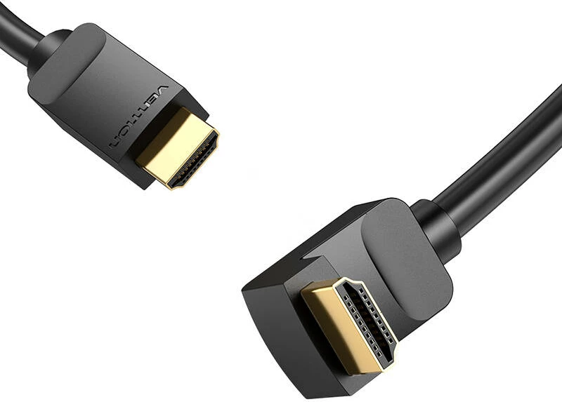 Kabllo HDMI Vention AARBH, 2m, 90° kënd, 4K 60Hz, e zezë