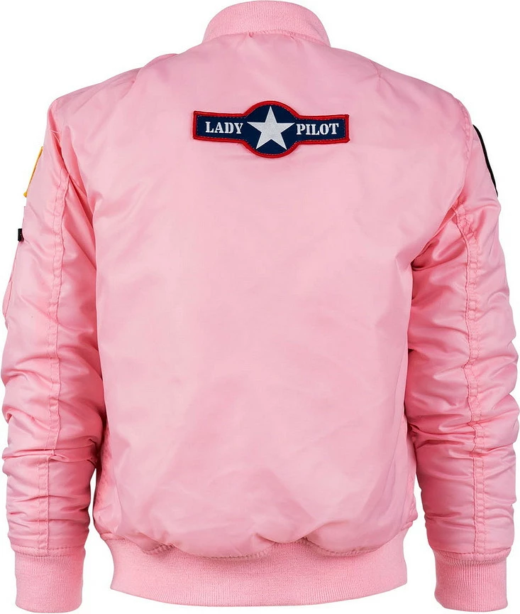 Xhaketë Për Fëmijë Fostex Garments Kids MA-1 flight jacket pink