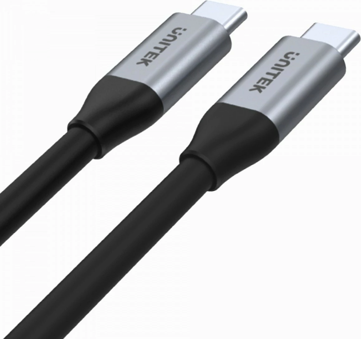 Kabllo USB-C në USB-C Unitek C14082ABK, 1m, 10Gbps, 4K60Hz, e zezë/gri