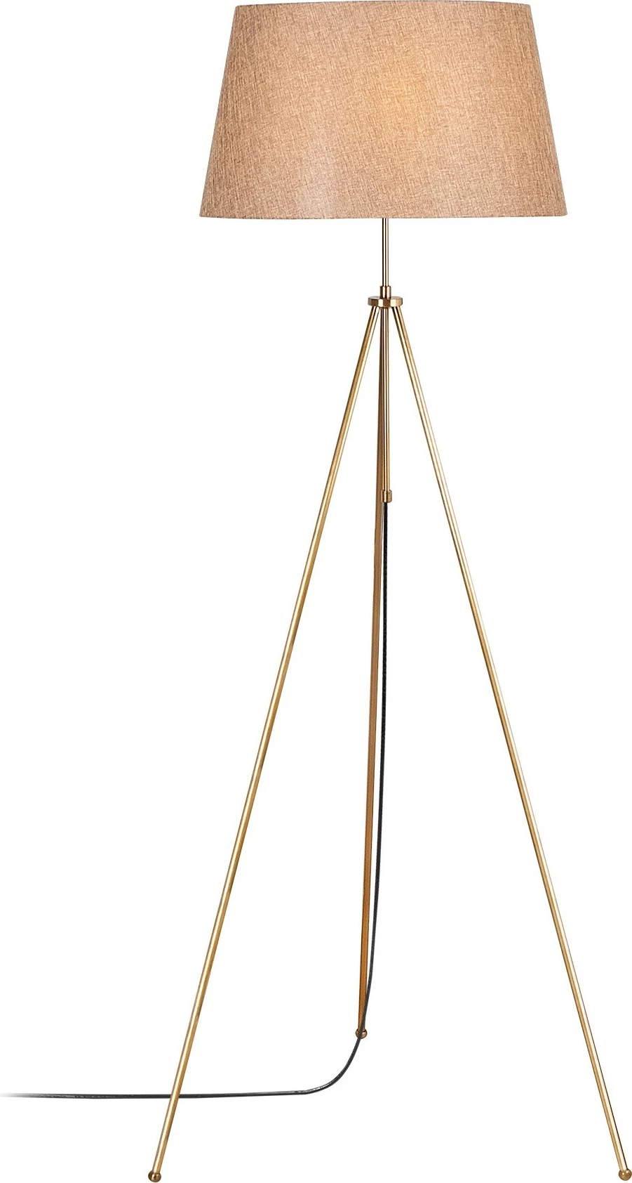 Llambë dyshemeje Opviq tripod, vintage, kafe e çelët, 65x65x165cm