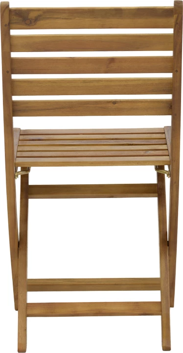 Karrige palosëse prej druri akacie, ngjyrë natyrale, 40x53x82cm