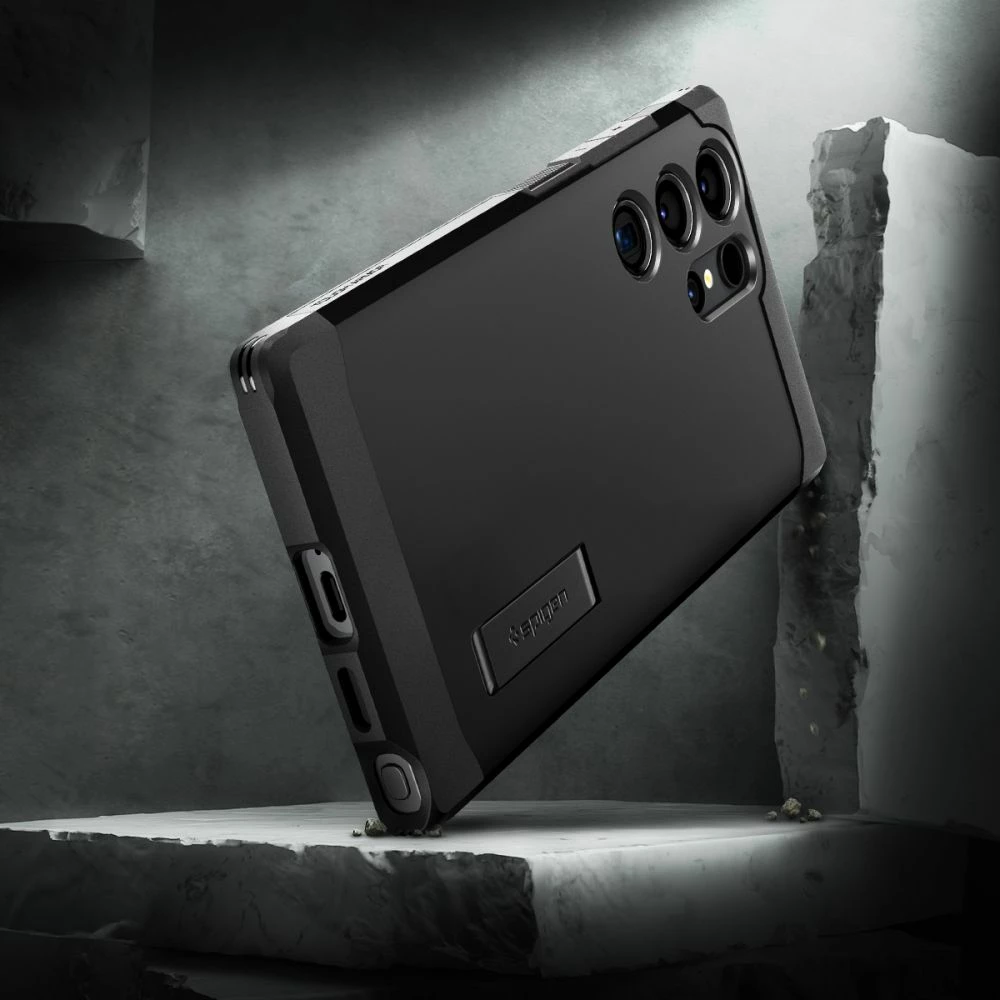 Mbështjellës Spigen Tough Armor për Samsung Galaxy S24 Ultra, i zi