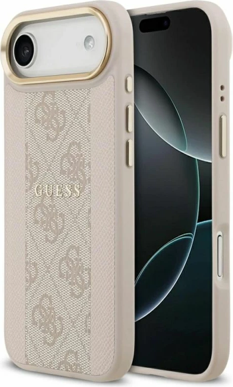 Kapak telefoni Guess 4G Stripe MagSafe për iPhone 17 Air, rozë