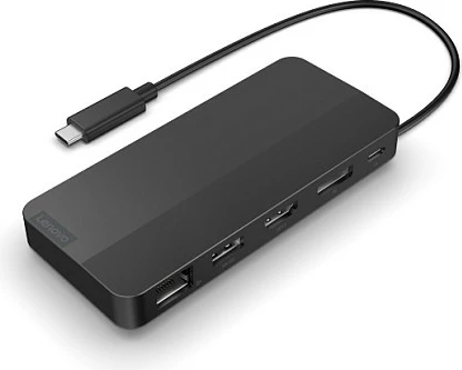 Dock Lenovo 40B90000WW, Wired, USB 3.2 Gen 1, 1000 Mbit/s, Eclipse Black